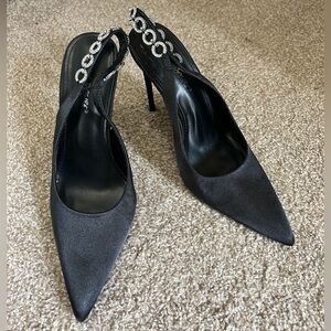 NWOT Dolls Kill LEANNA PUMP HEELS BLACK by PUBLIC DESIRE Size 8